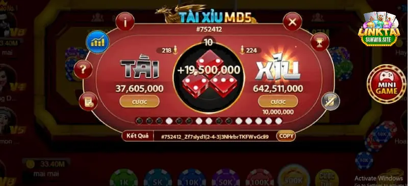 Tựa game tài xỉu MD5 tại Sunwin có tính xanh chín cực kỳ cao 