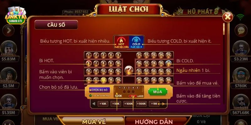 Luật chơi về game Keno tại nhà cái Sunwin