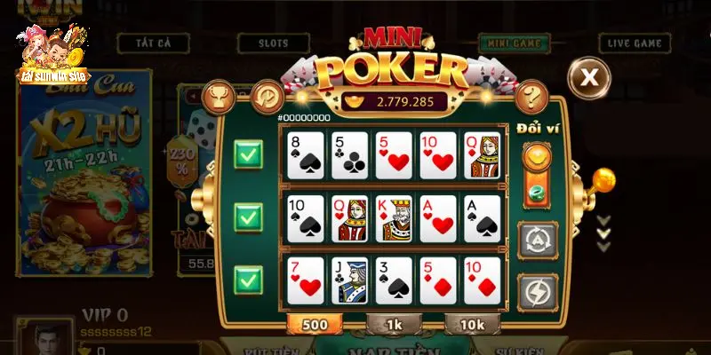 4 bước chơi mini poker sunwin cơ bản dành cho thành viên mới